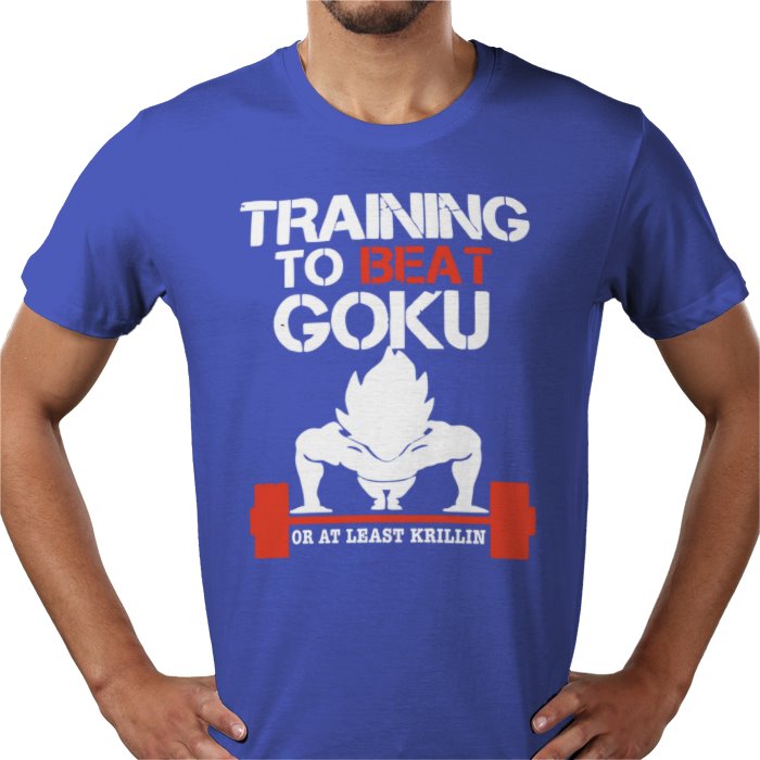 Dragon Ball Z Training To Beat Goku T-Shirt | DBZ Gym Motivation Anime Tee