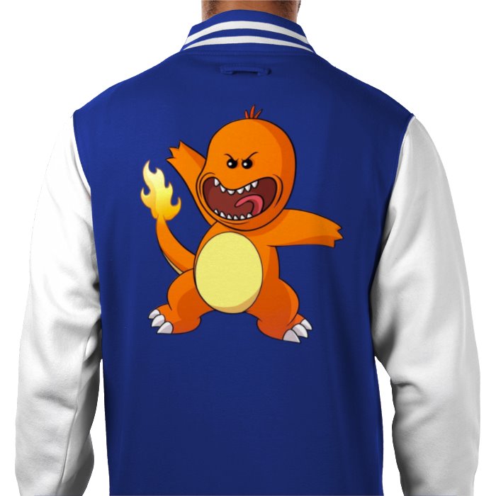 Rick & Morty & Pokémon - Charmander Varsity Jacket