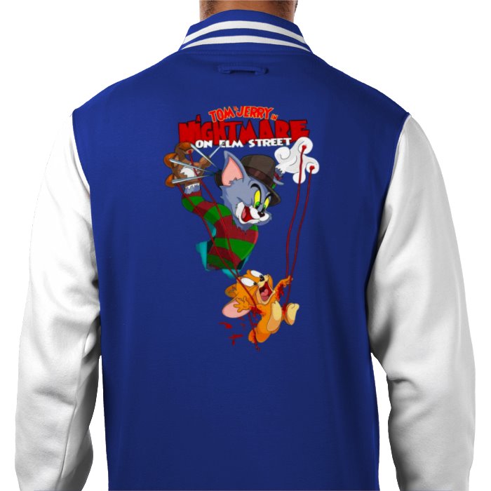 Tom & Jerry & A Nightmare On Elm Street - Freddy & Jerry Varsity Jacket