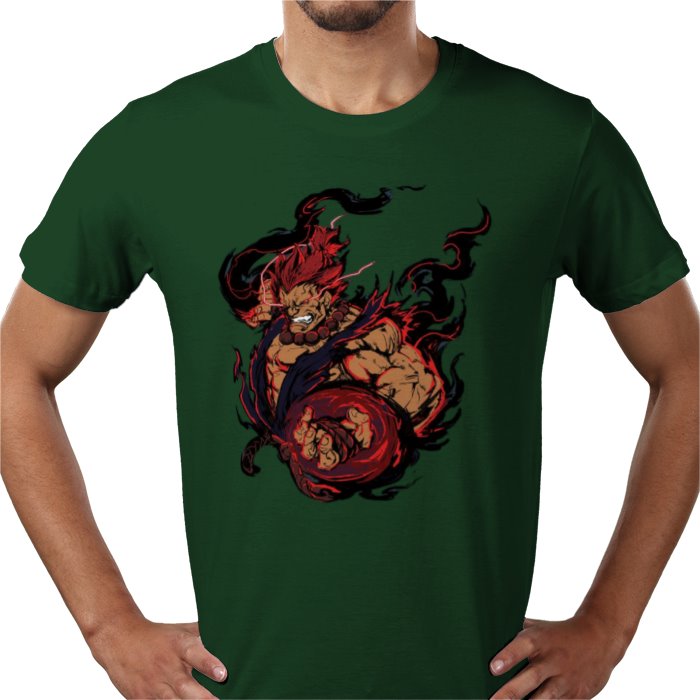 Street Fighter Akuma T-Shirt | Raging Demon Retro Gaming Graphic Tee
