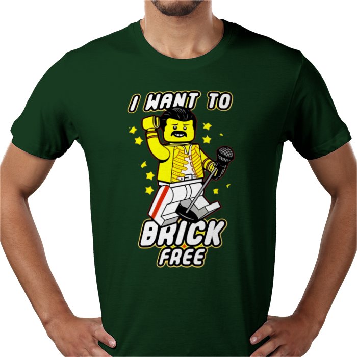 Freddy Mercury - Brick Free T-Shirt