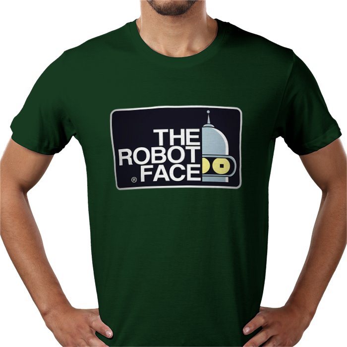 Futurama x The North Face Parody - The Robot Face T-Shirt