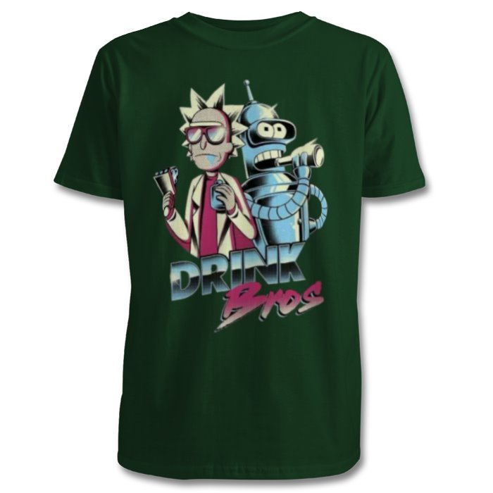 Rick & Morty x Futurama - Drink Bros T-shirt