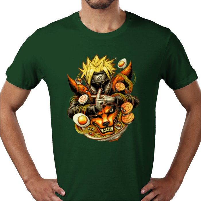 Naruto Nine-Tails Ramen T-Shirt | Ichiraku Ramen Anime Tee
