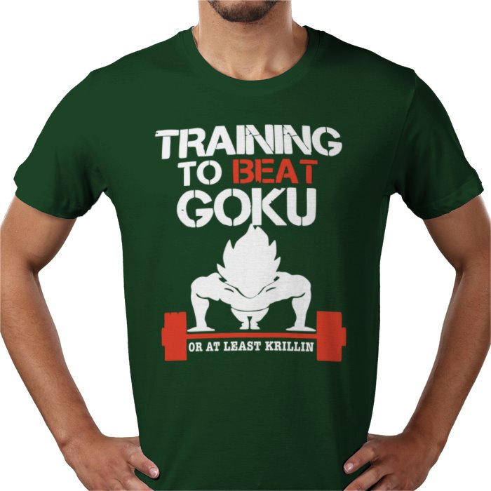 Dragon Ball Z Training To Beat Goku T-Shirt | DBZ Gym Motivation Anime Tee