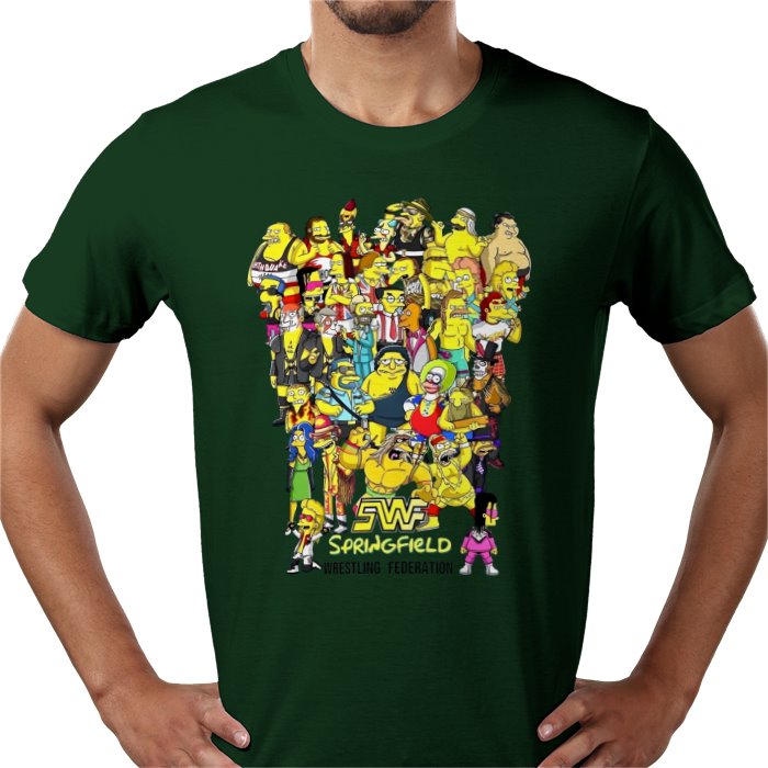 The Simpsons — WWF Parody T-Shirt