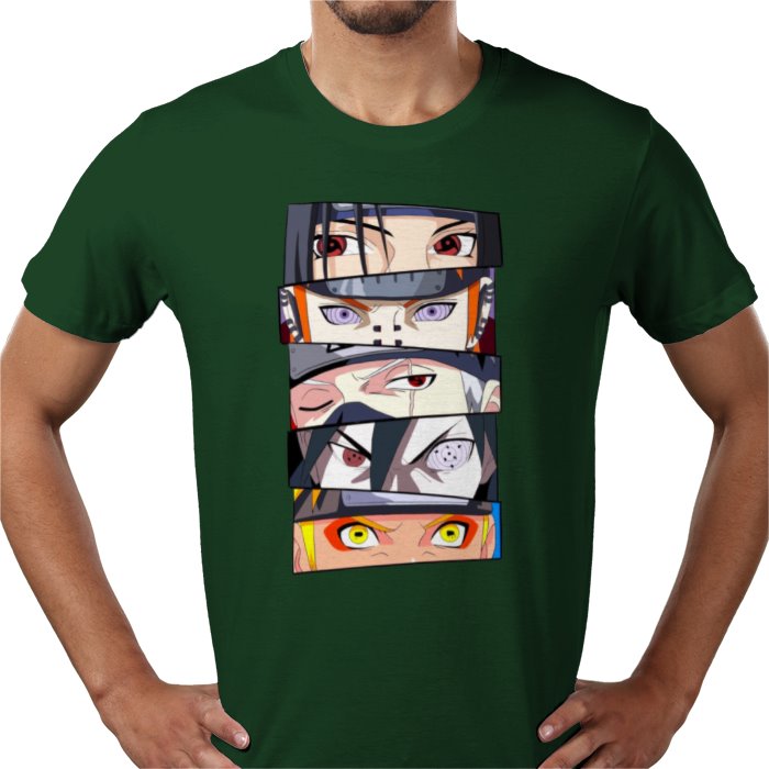 Naruto Eyes T-Shirt | Sharingan & Rinnegan Anime Tee