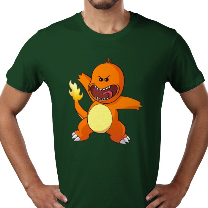 Rick & Morty & Pokémon - Charmander T-shirt