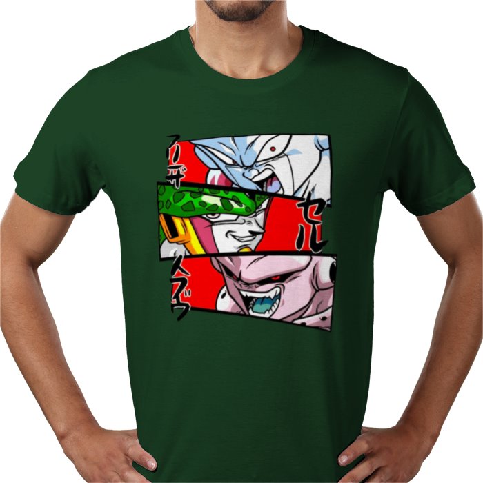 Dragon Ball Z Faces of Evil T-Shirt | DBZ Villains Anime Tee
