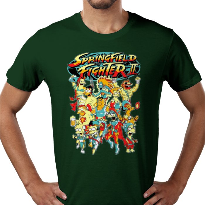 The Simpsons x Street Fighter 2 Parody T-Shirt
