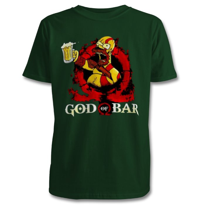 The Simpsons & God Of War - God Of Bar T-shirt