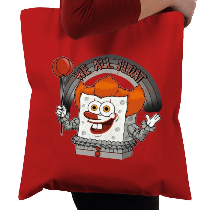 Pennywise IT x SpongeBob Square Pants - We All Float Tote Bag
