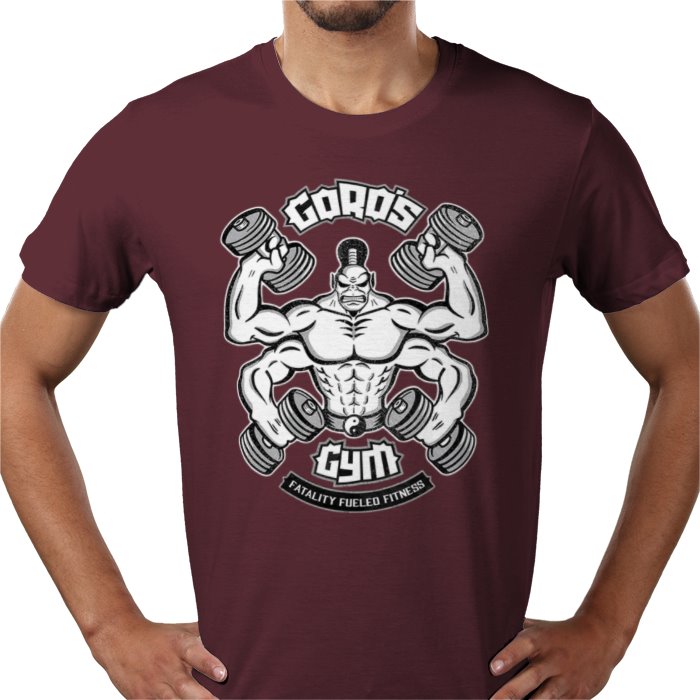 Mortal Kombat Goro's Gym T-Shirt | Retro Gaming Parody Graphic Tee