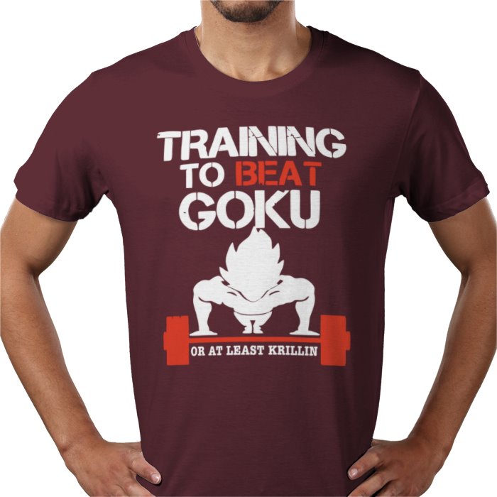 Dragon Ball Z Training To Beat Goku T-Shirt | DBZ Gym Motivation Anime Tee