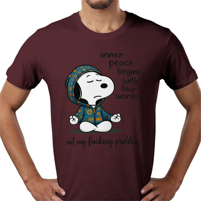 Inner Peace Starts With 4 Words - Snoopy T-shirt