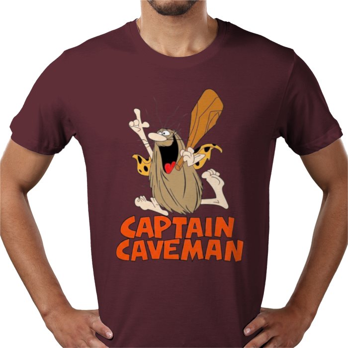 Captain Caveman Theme T-shirt