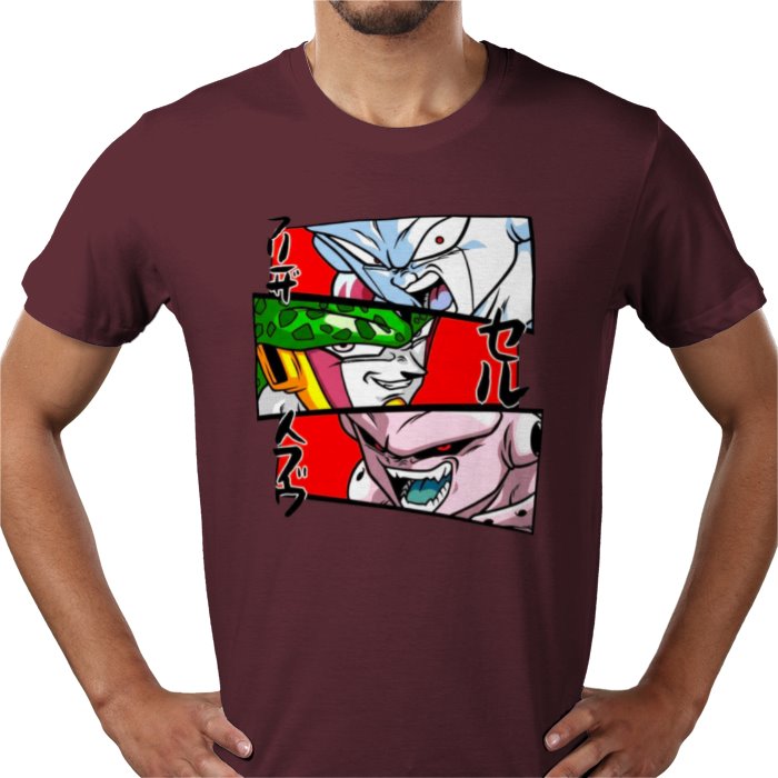 Dragon Ball Z Faces of Evil T-Shirt | DBZ Villains Anime Tee