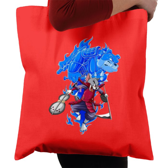 Tom & Jerry & Naruto - Tom/Madara Tote Bag