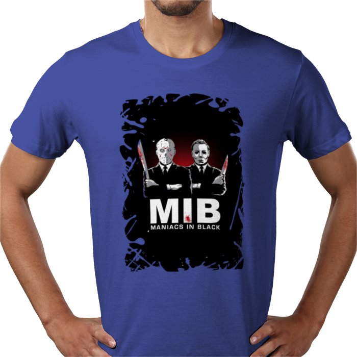 Men In Black & Friday 13th & Halloween - Maniacs In Black T-shirt