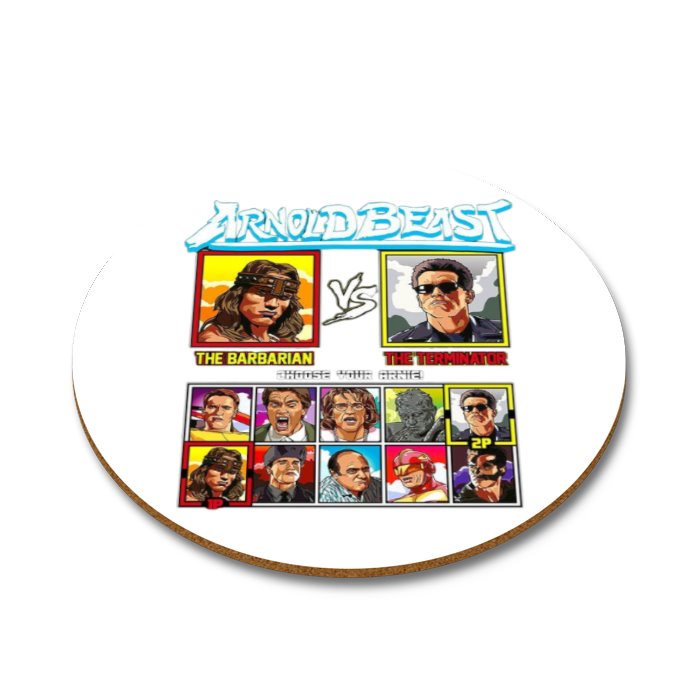Arnold Schwarzenegger - Conan Vs Terminator Round Coasters