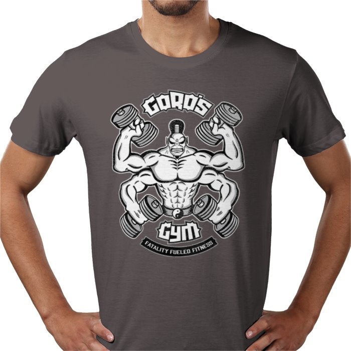 Mortal Kombat Goro's Gym T-Shirt | Retro Gaming Parody Graphic Tee