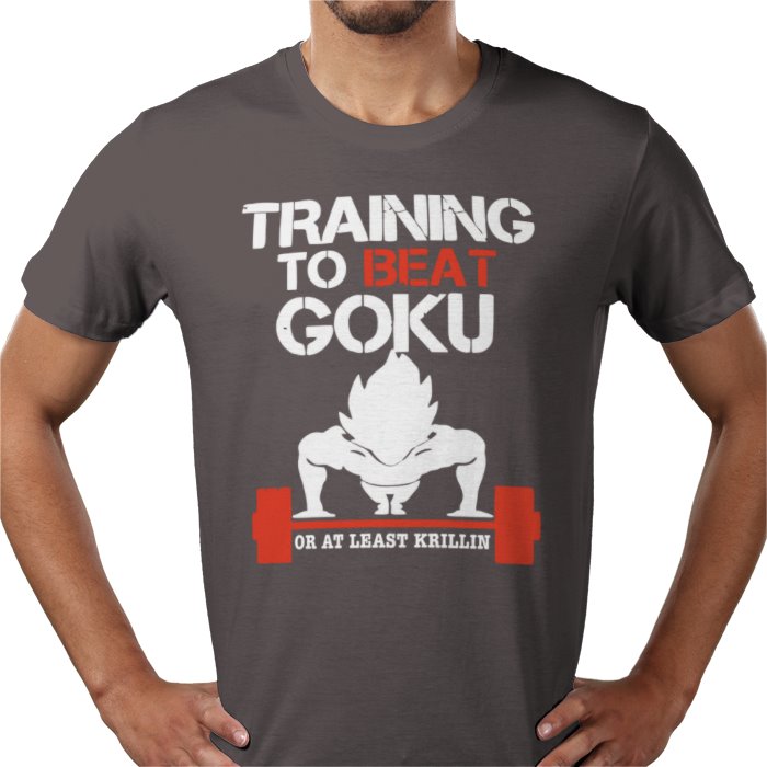 Dragon Ball Z Training To Beat Goku T-Shirt | DBZ Gym Motivation Anime Tee