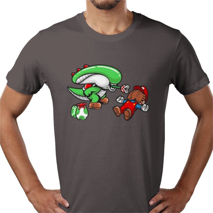 Super Mario Bro's & Alien - Xenomorph Bro's T-shirt