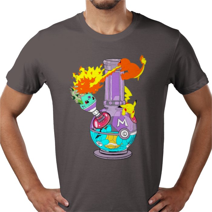 Pokébong T-Shirt | Pokémon 420 Parody Funny Graphic Tee