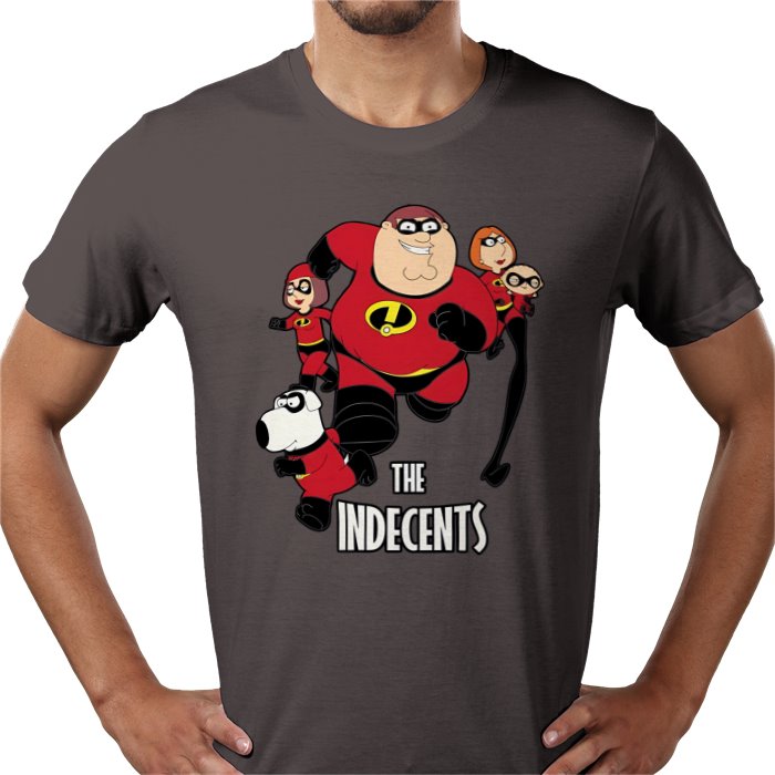 Family Guy x The Incredibles Parody - The Indecents T-Shirt