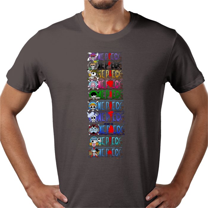 One Piece Stacked Logo T-Shirt | Grand Line Anime Tee