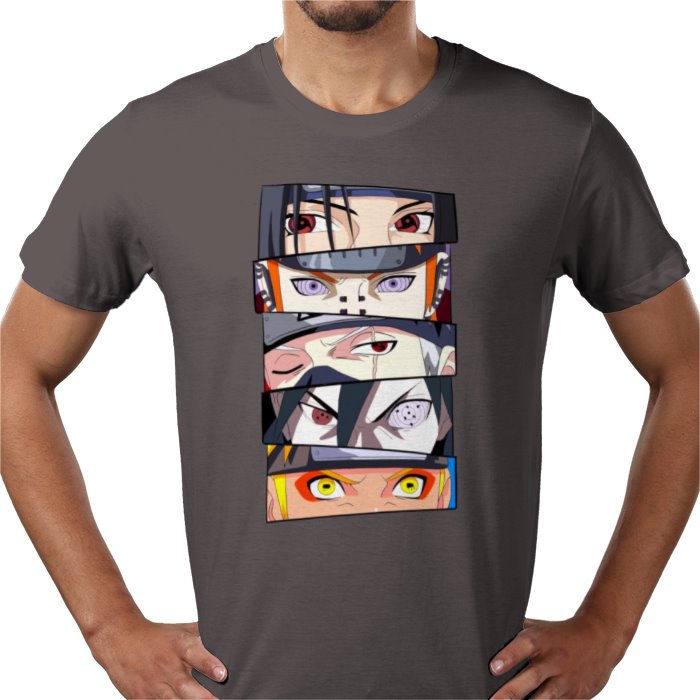 Naruto Eyes T-Shirt | Sharingan & Rinnegan Anime Tee