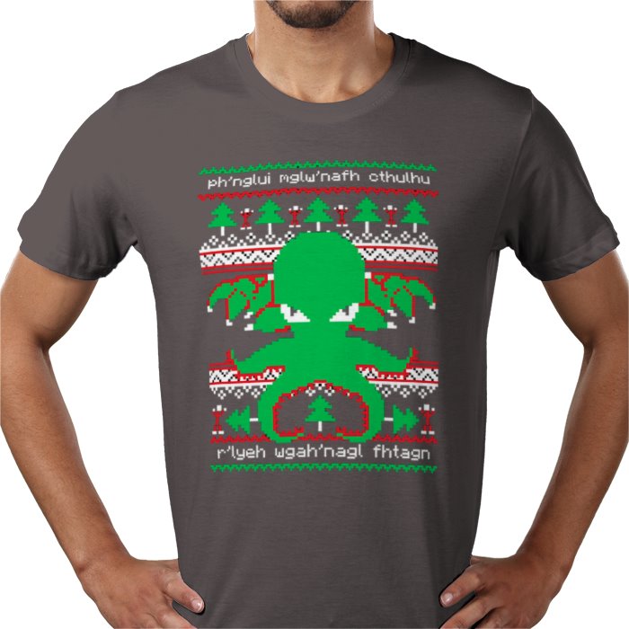 Ugly Jumper Style - Cthulhu Cultist Christmas T Shirt