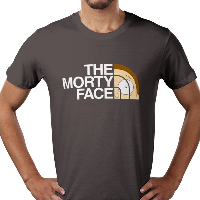 Rick & Morty x The North Face Parody - The Morty Face T-Shirt