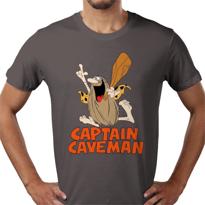 Captain Caveman Theme T-shirt
