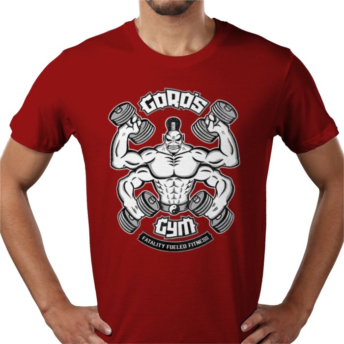 Mortal Kombat Goro's Gym T-Shirt | Retro Gaming Parody Graphic Tee