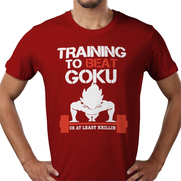 Dragon Ball Z Training To Beat Goku T-Shirt | DBZ Gym Motivation Anime Tee