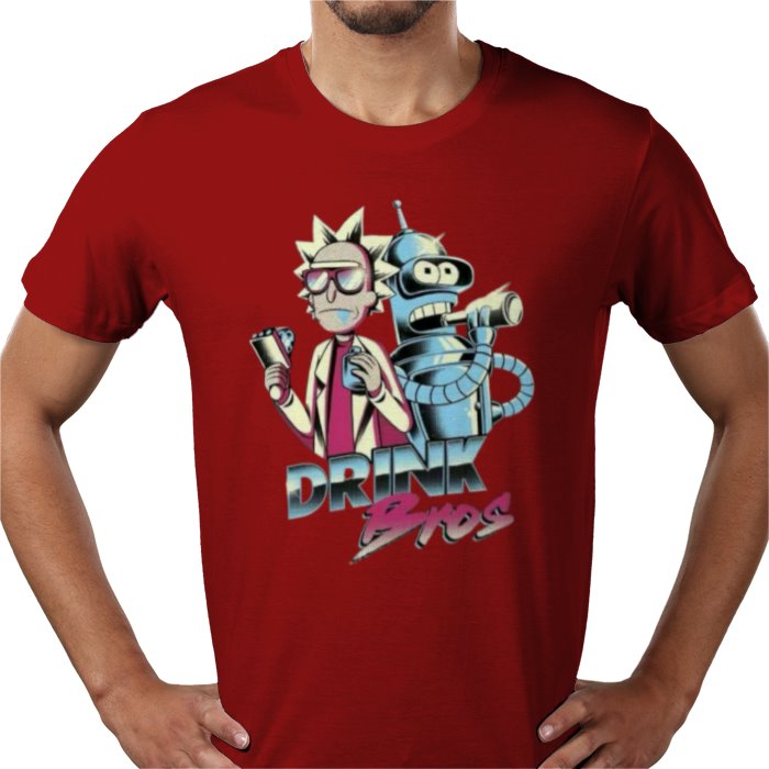 Rick & Morty x Futurama - Drink Bros T-shirt