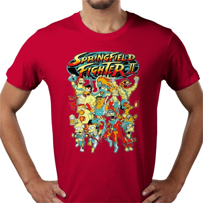 The Simpsons x Street Fighter 2 Parody T-Shirt