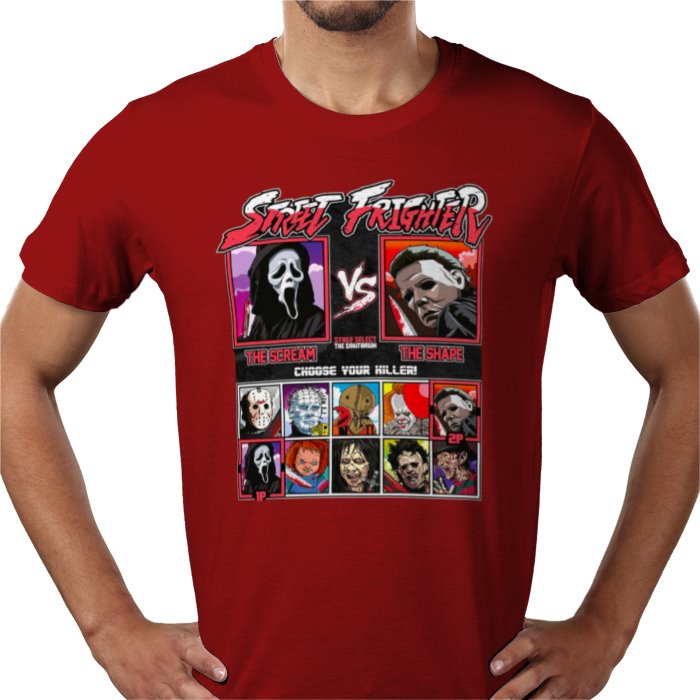 Horror Movies & Street Fighter - Street Frighter T-shirt