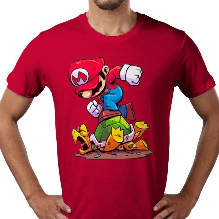 Super Mario Bros — Mario Crushing Turts T-Shirt