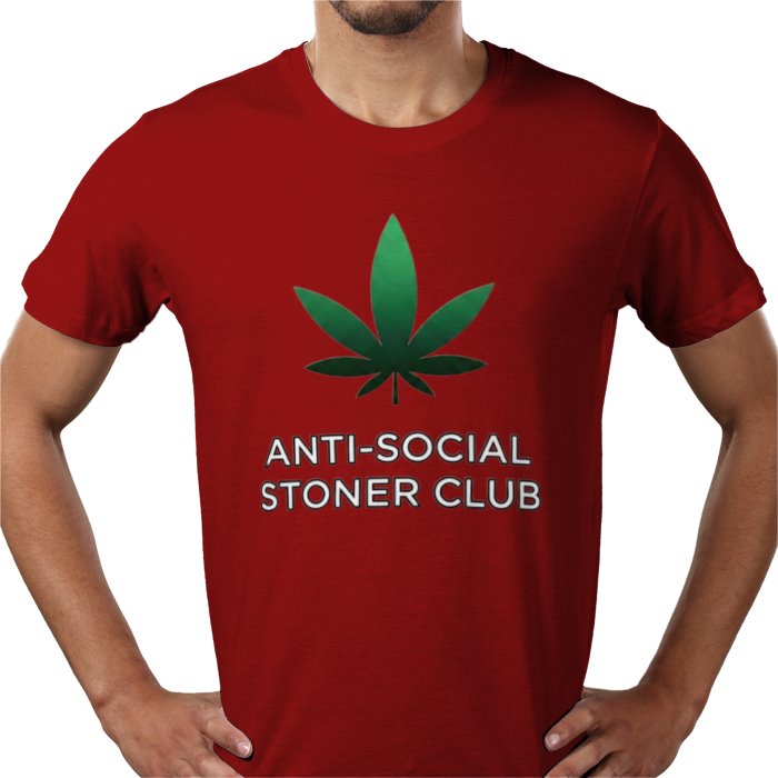 Anti-Social Stoner Club T-Shirt | Funny 420 Cannabis Graphic Tee