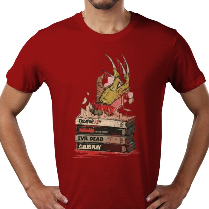 VHS Horror Tapes - Freddy Theme T Shirt