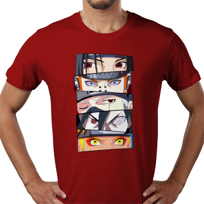 Naruto Eyes T-Shirt | Sharingan & Rinnegan Anime Tee