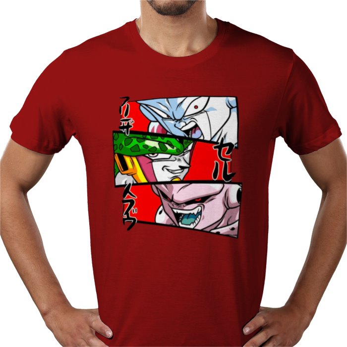 Dragon Ball Z Faces of Evil T-Shirt | DBZ Villains Anime Tee