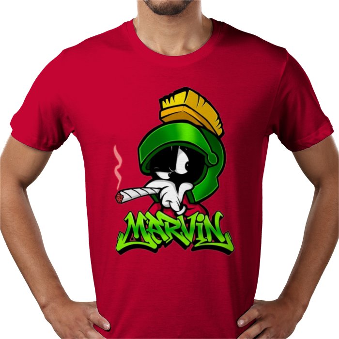Marvin The Martian x Cannabis Parody T-Shirt