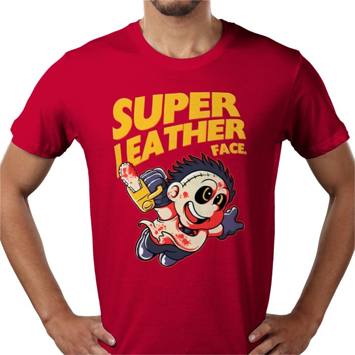 Texas Chainsaw Massacre x Super Mario Bros - Super Leatheface T Shirt