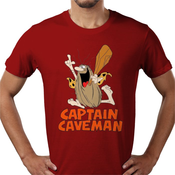 Captain Caveman Theme T-shirt