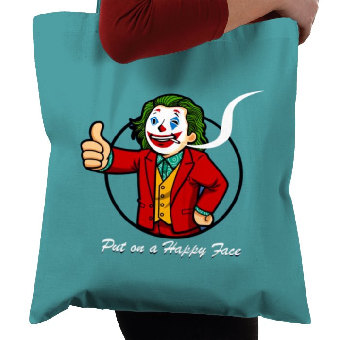 Fallout & Joker - Put On A Happy Face Tote Bag