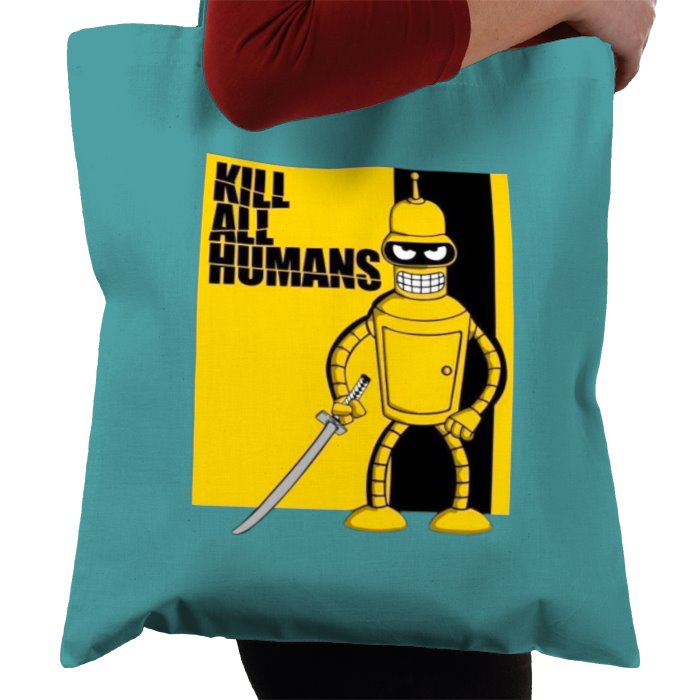 Futurama x Kill Bill - Kill All Humans Theme Tote Bag