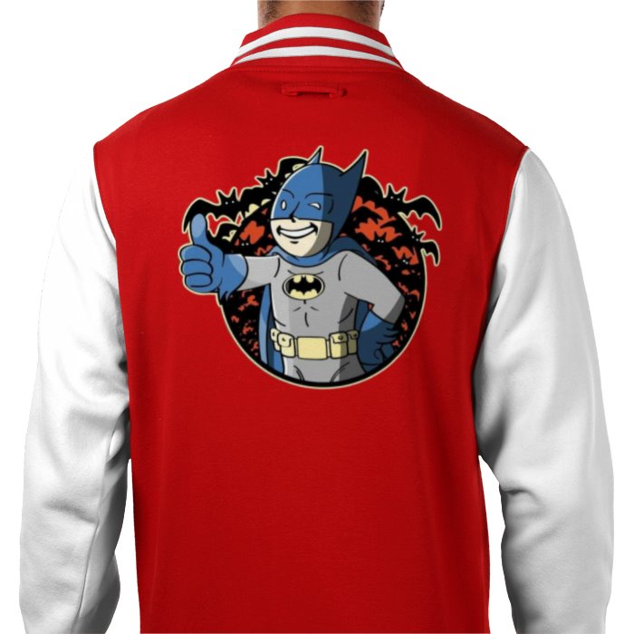 Fallout & Batman - Thumbs Up Varsity Jacket